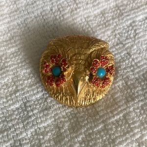 Hattie Carnegie vintage owl brooch